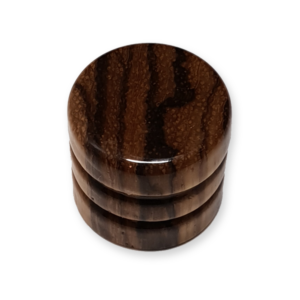 Dome knop, voor volume of tone regelaar, wood zebra