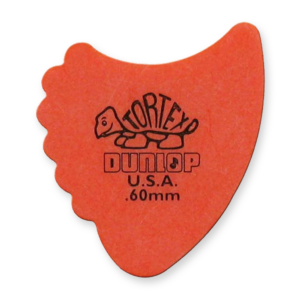 Dunlop Tortex Sharkfin orange 0.60 plectrum 414R60