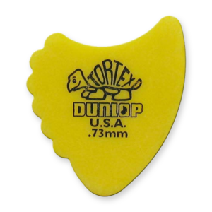 Dunlop Tortex Sharkfin yellow 0.73 plectrum 414R73