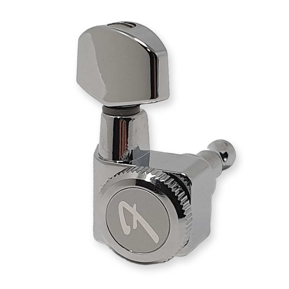 Fender 0990818100 stemmechanieken set, chrome, string lock,6-in-lijn