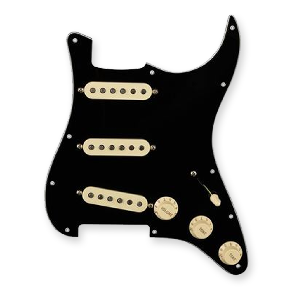 Fender pre-wired slagplaat Original '57-'62 black 0992345506