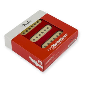 Fender Hot Noiseless strat pickup set, aged white 0992105000