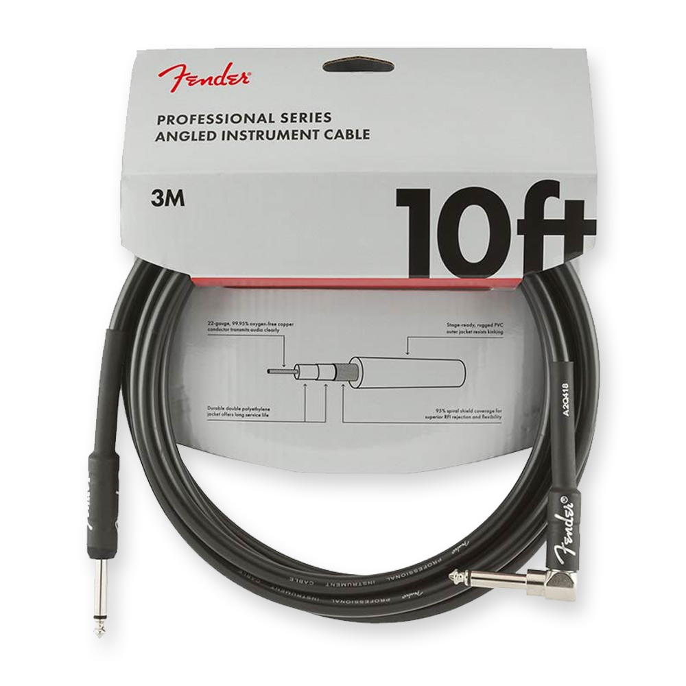 Fender Professional Series kabel 1 x haaks 3m 0990820025