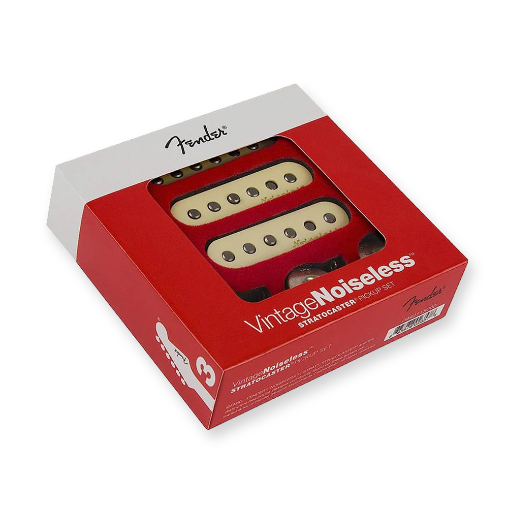 Fender Vintage Noiseless strat pickup set, aged white 0992115000