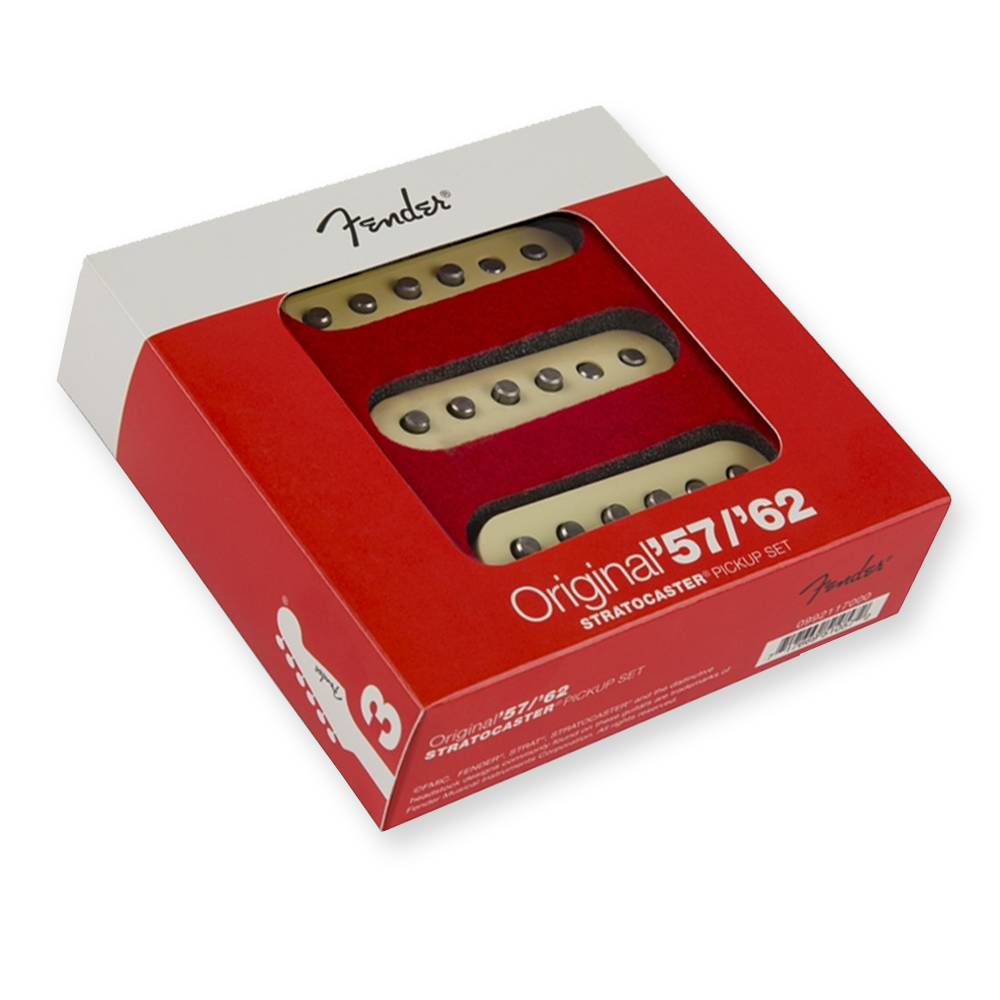 Fender Original 57/62 strat pickup set, parchment 0992117000