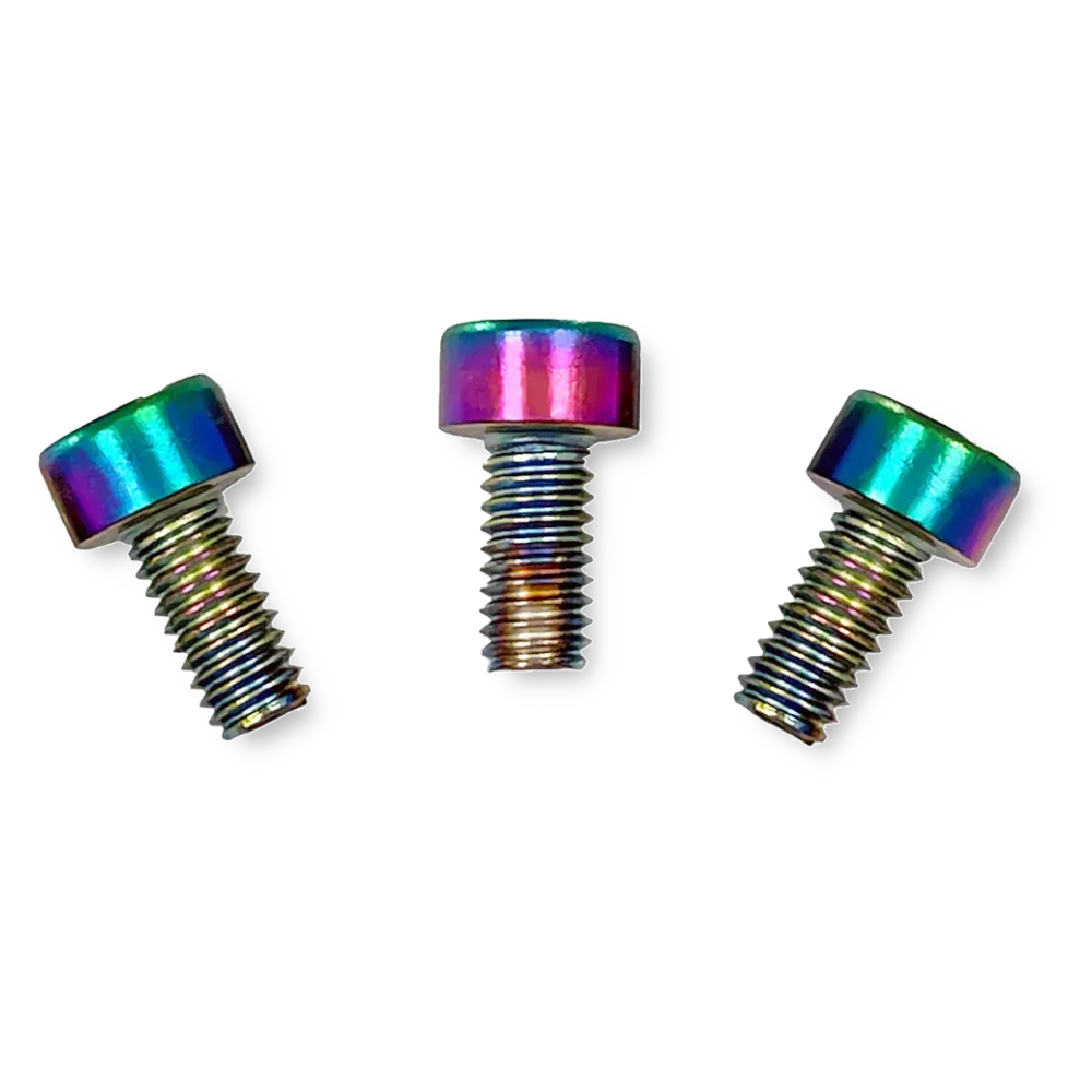 Floyd Rose FRNCSBCP locking nut screws burnt chrome