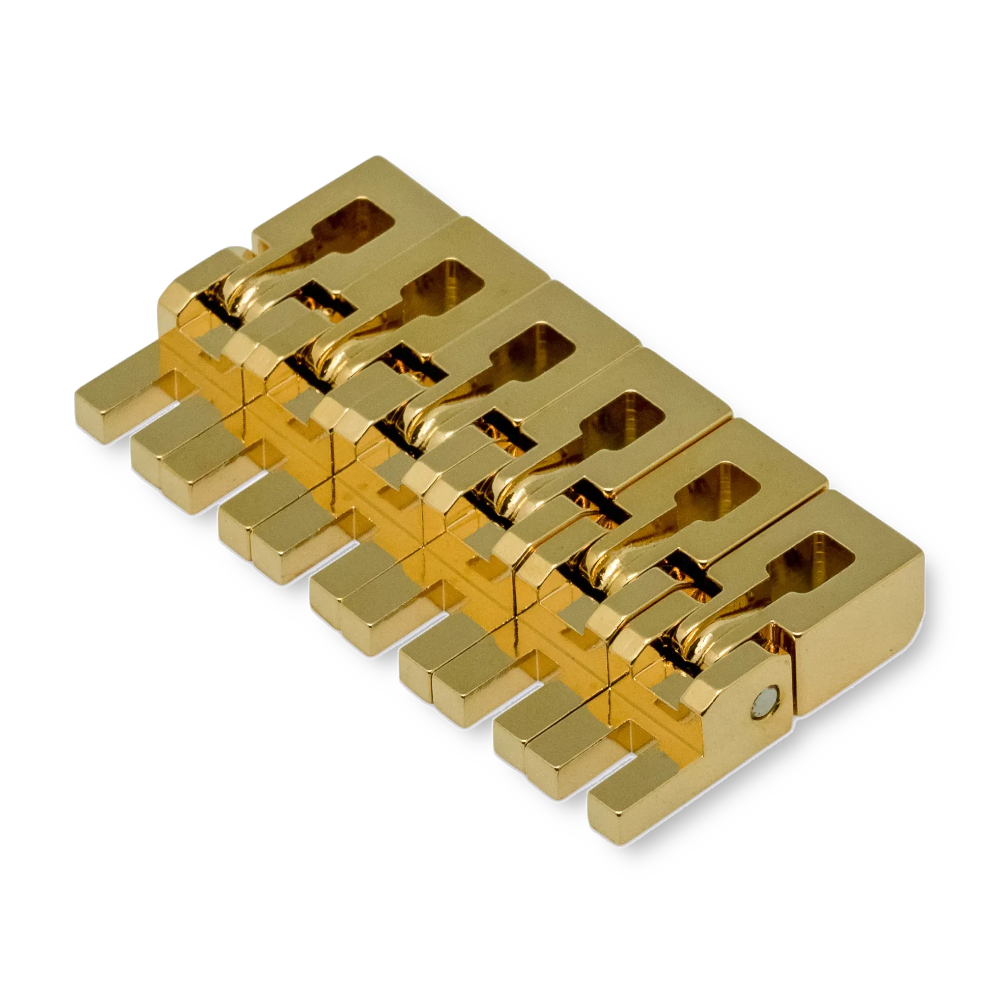 Floyd Rose FROBSSG12 bridge saddle set 12 inch gold