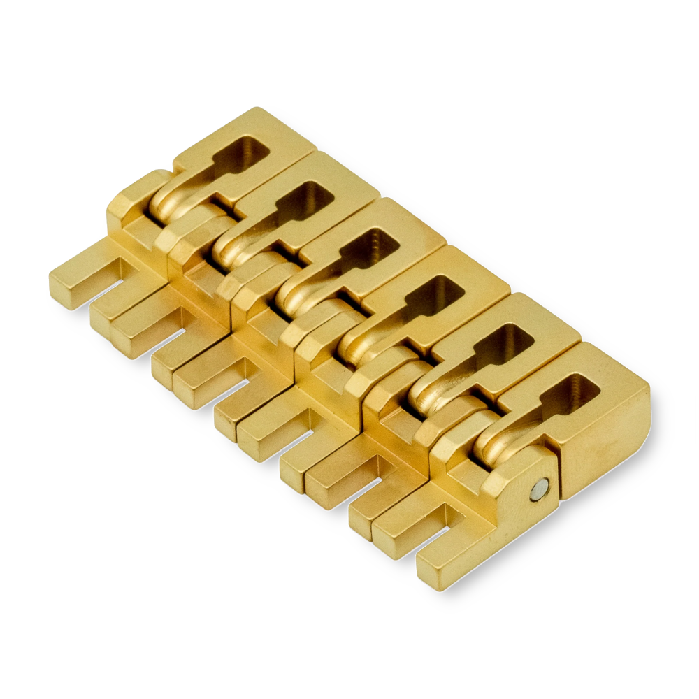 Floyd Rose FROBSSSG12 bridge saddle set 12 inch satin gold