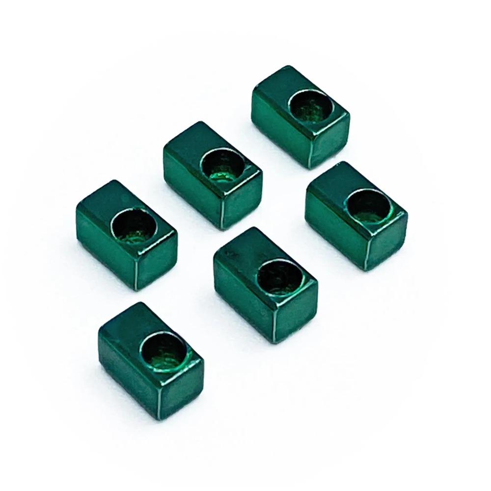 Floyd Rose FROSLIGNP string lock insert blocks green