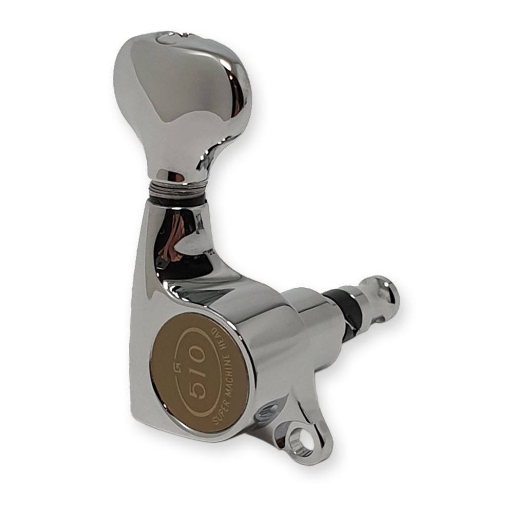 Gotoh SGS-510 stemmechanieken set, chrome, 6-in-lijn