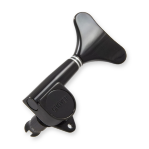 Grover 144BC4 bas mechanieken, blackchrome, 4 in lijn