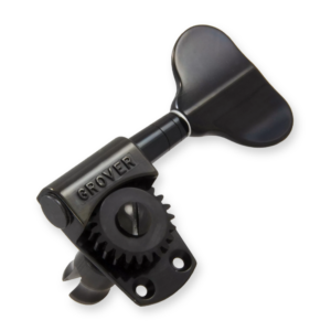 Grover 145BC bas mechanieken, blackchrome, 2 L + 2R