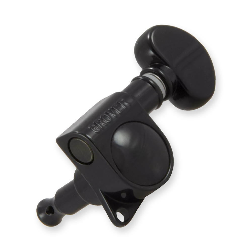 Grover 305BC6 Mid-size Rotomatics set, blackchrome, 6-in-lijn