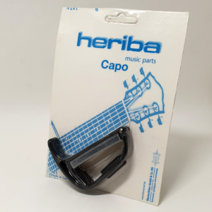 Heriba capodaster voor klassieke gitaar zwart