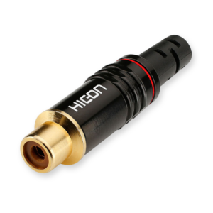 Hicon CF06-RED RCA cinch plug female
