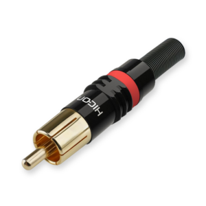 Hicon CM03-RED RCA cinch plug male