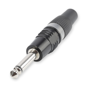 Hicon J63MPB 6,3 mm jack plug, mono, recht