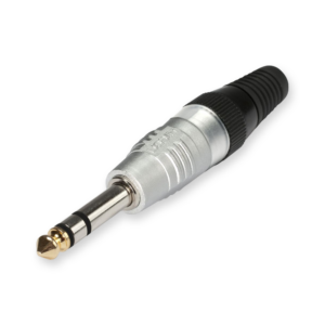 Hicon J63S 6,3 mm jack plug, stereo, recht