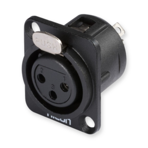 Hicon X3DF-G XLR inbouw chassisdeel female