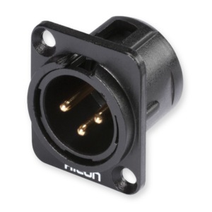 Hicon X3DM-G XLR inbouw chassisdeel male