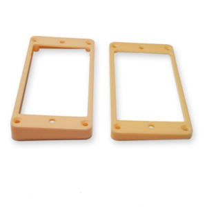Fleor humbucker frame set, curved mounting, cream