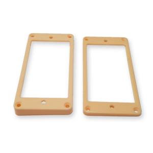 Fleor humbucker frame set, flat mounting, cream