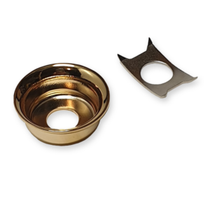 Boston JP-4-G output jack plate, cup model, gold