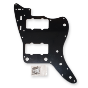 Fleor jazzmaster slagplaat 3-ply zwart incl. schroeven