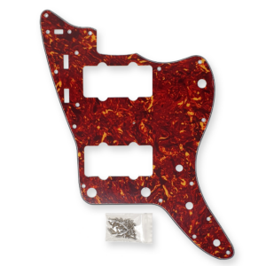 Fleor jazzmaster slagplaat 4-ply red tortoise incl. schroeven