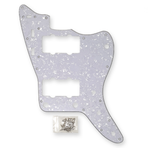 Fleor jazzmaster slagplaat 4-ply white pearl incl. schroeven
