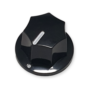 Bass knop, groot model, zwart