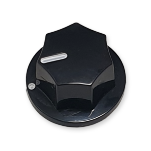 Bass knop, klein model, zwart