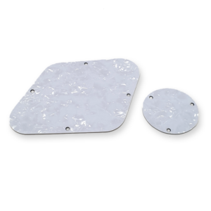 Fleor LP style back cover set white pearl