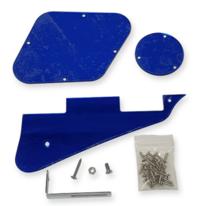 Fleor Les Paul slagplaat set 1-ply blue mirror