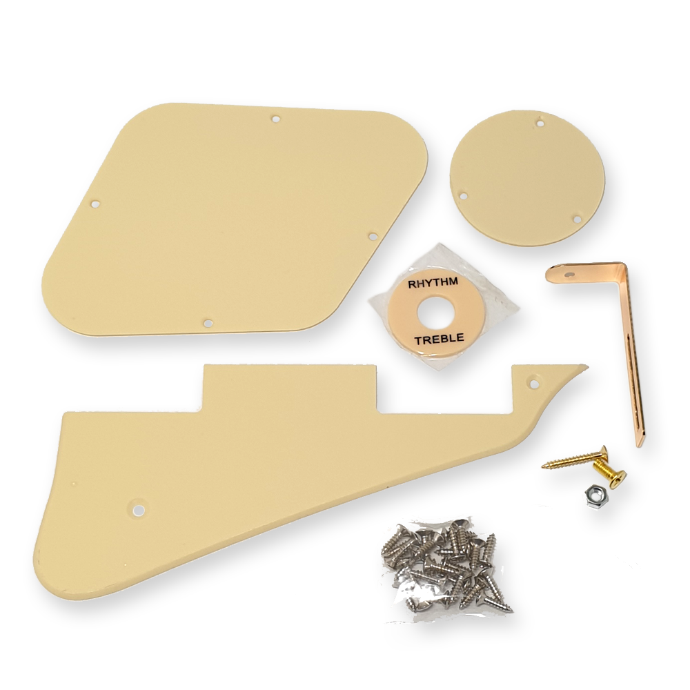 Fleor Les Paul slagplaat set 1-ply cream