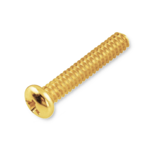 ML MX2116GD single coil pickup schroeven, 15 x 3 mm, gold 6 st.