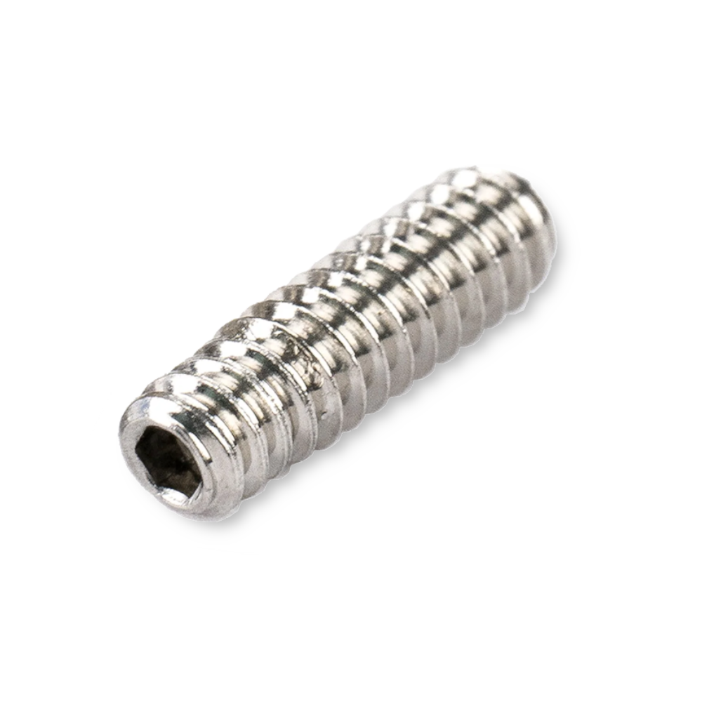 MusicLily brugzadelschroef imbus 9,5 mm USA UNC#4-40x3/8, nickel, 12 stuks