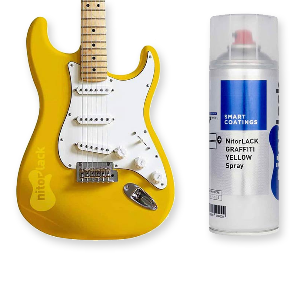 NitorLack N250714160 nitrocellulose lak spuitbus 400mL graffiti yellow