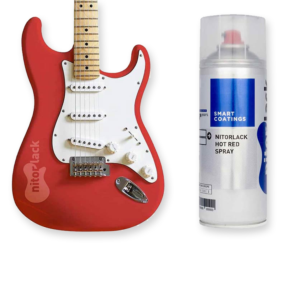 NitorLack N250731160 nitrocellulose lak spuitbus 400mL hot red