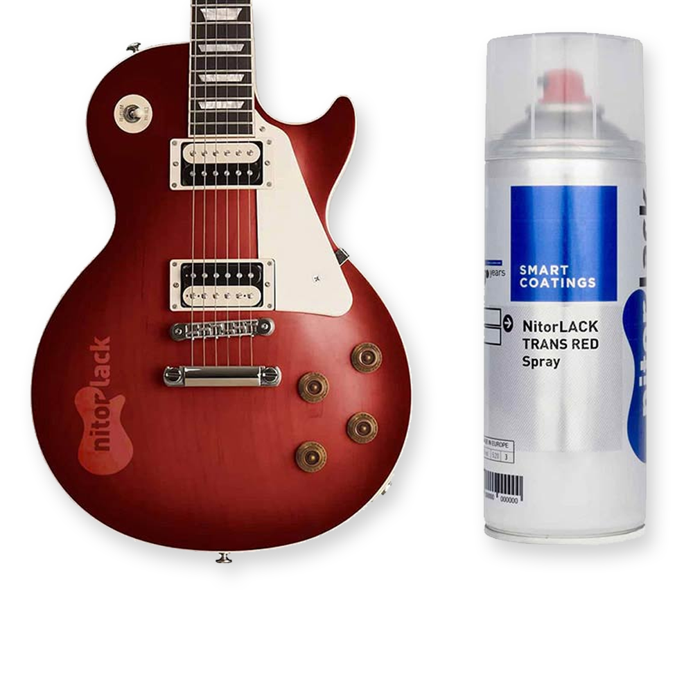NitorLack N250757160 nitrocellulose lak spuitbus 400mL translucent red