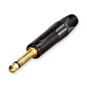Neutrik NP2X-B 6,3 mm jack plug, mono, recht