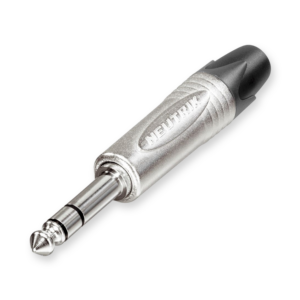 Neutrik NP3X 6,3 mm jack plug, stereo, recht