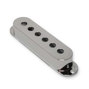 Single coil pickup cover, chrome, spacing 48 mm