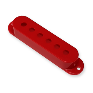 Single coil pickup cover, rood, spacing 48 mm