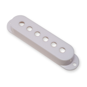 Single coil pickup cover, wit, spacing 52 mm