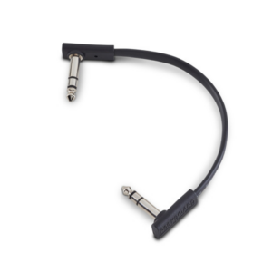 Rockboard F-TRS patchkabel zwart, stereo, 15 cm