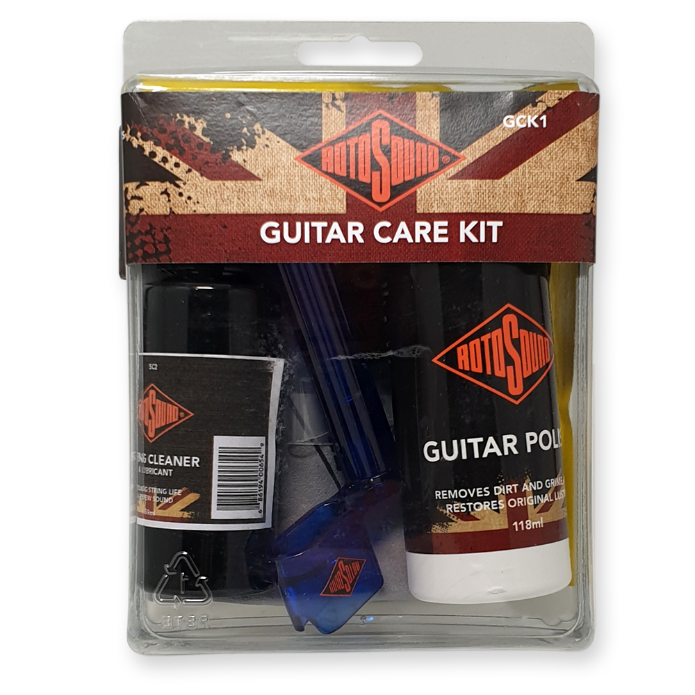 Rotosound Guitar Care Kit GCK1 inc 010 snarenset