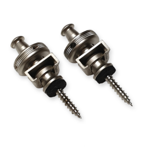 Schaller straplocks set, satin pearl 14010701