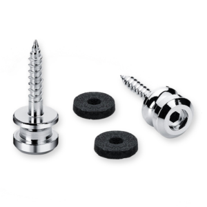 Schaller straplock buttons set, 22mm, chrome 24030200