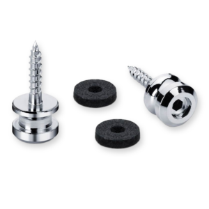 Schaller straplock buttons set, 18 mm, chrome 24060200